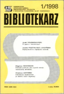 Bibliotekarz 1998, nr 1