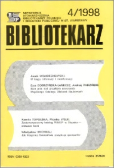 Bibliotekarz 1998, nr 4