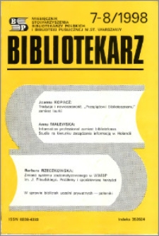 Bibliotekarz 1998, nr 7-8