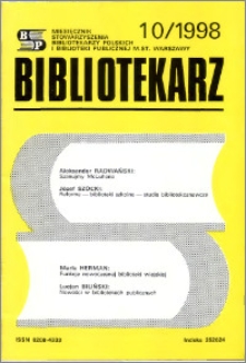 Bibliotekarz 1998, nr 10