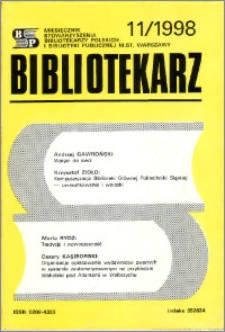 Bibliotekarz 1998, nr 11