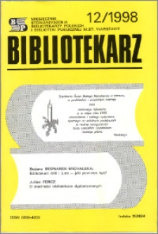 Bibliotekarz 1998, nr 12