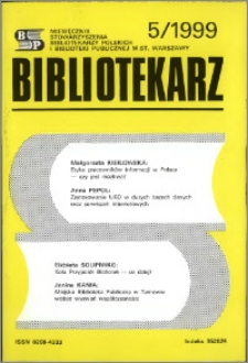 Bibliotekarz 1999, nr 5