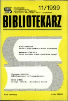 Bibliotekarz 1999, nr 11
