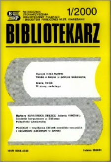 Bibliotekarz 2000, nr 1