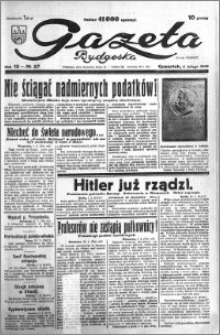 Gazeta Bydgoska 1933.02.02 R.12 nr 27
