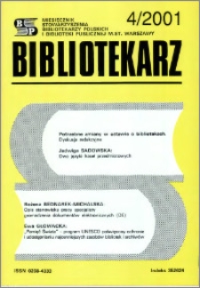 Bibliotekarz 2001, nr 4