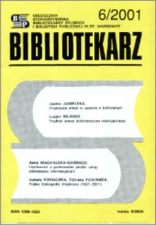 Bibliotekarz 2001, nr 6