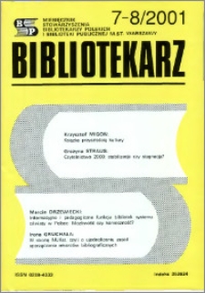 Bibliotekarz 2001, nr 7-8