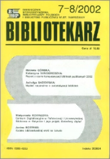 Bibliotekarz 2002, nr 7-8