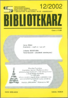 Bibliotekarz 2002, nr 12