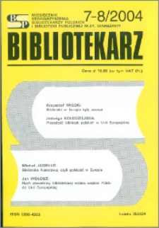 Bibliotekarz 2004, nr 7-8