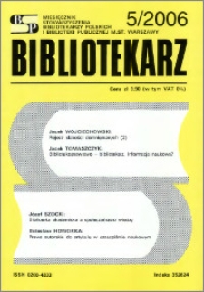 Bibliotekarz 2006, nr 5