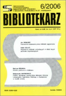 Bibliotekarz 2006, nr 6