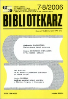 Bibliotekarz 2006, nr 7-8