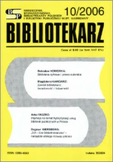 Bibliotekarz 2006, nr 10