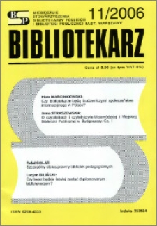Bibliotekarz 2006, nr 11