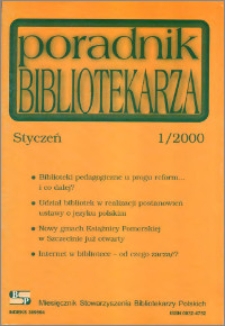 Poradnik Bibliotekarza 2000, nr 1