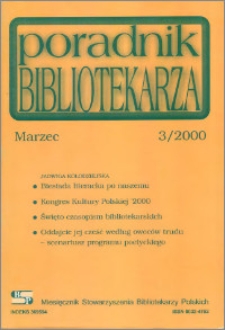 Poradnik Bibliotekarza 2000, nr 3