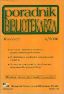 Poradnik Bibliotekarza 2000, nr 4