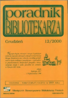 Poradnik Bibliotekarza 2000, nr 12
