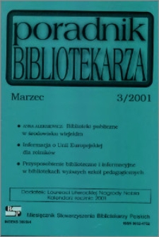 Poradnik Bibliotekarza 2001, nr 3