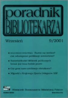 Poradnik Bibliotekarza 2001, nr 9