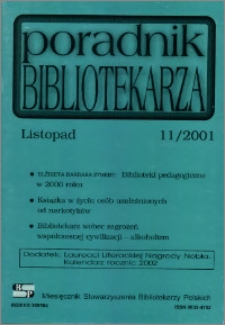 Poradnik Bibliotekarza 2001, nr 11