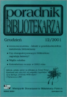 Poradnik Bibliotekarza 2001, nr 12