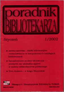 Poradnik Bibliotekarza 2002, nr 1
