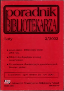 Poradnik Bibliotekarza 2002, nr 2