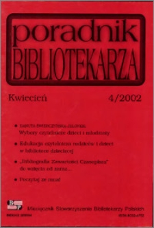 Poradnik Bibliotekarza 2002, nr 4