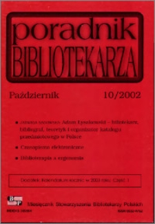 Poradnik Bibliotekarza 2002, nr 10