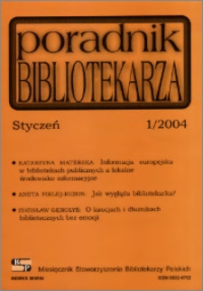 Poradnik Bibliotekarza 2004, nr 1