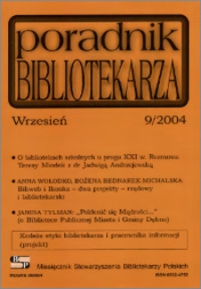 Poradnik Bibliotekarza 2004, nr 9