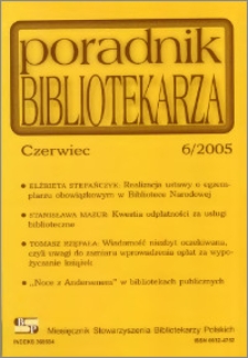 Poradnik Bibliotekarza 2005, nr 6