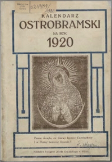 Kalendarz Ostrobramski na rok 1920