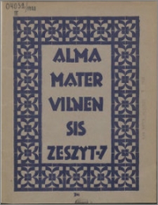 Alma Mater Vilnensis 1928, z. 7