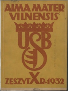 Alma Mater Vilnensis 1932, z. 10