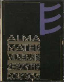 Alma Mater Vilnensis 1935, z. 12