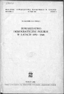 Towarzystwo Demokratyczne Polskie w latach 1832-1846