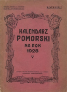 Kalendarz Pomorski na rok 1928