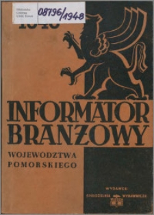 Informator Branżowy Województwa Pomorskiego 1948
