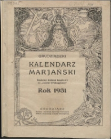 Grudziądzki Kalendarz Maryański : rok 1931