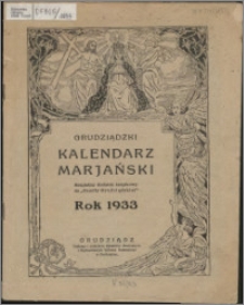Grudziądzki Kalendarz Maryański : rok 1933
