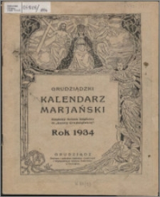 Grudziądzki Kalendarz Maryański : rok 1934