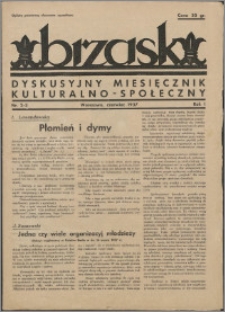 Brzask : miesięcznik kulturalno-społeczny 1937, R. 1 nr 2-3