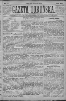 Gazeta Toruńska 1878, R. 12 nr 77