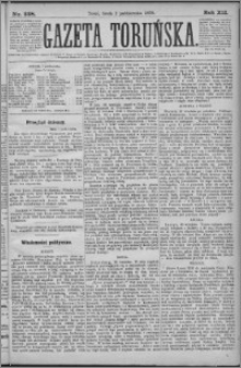 Gazeta Toruńska 1878, R. 12 nr 228