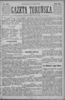 Gazeta Toruńska 1878, R. 12 nr 273